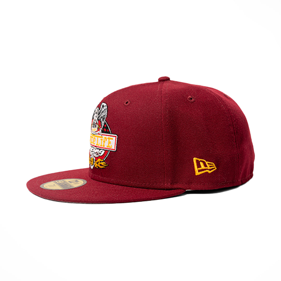 GRATITUDE CHAMPIONS New Era Fitted Hat - Burgundy