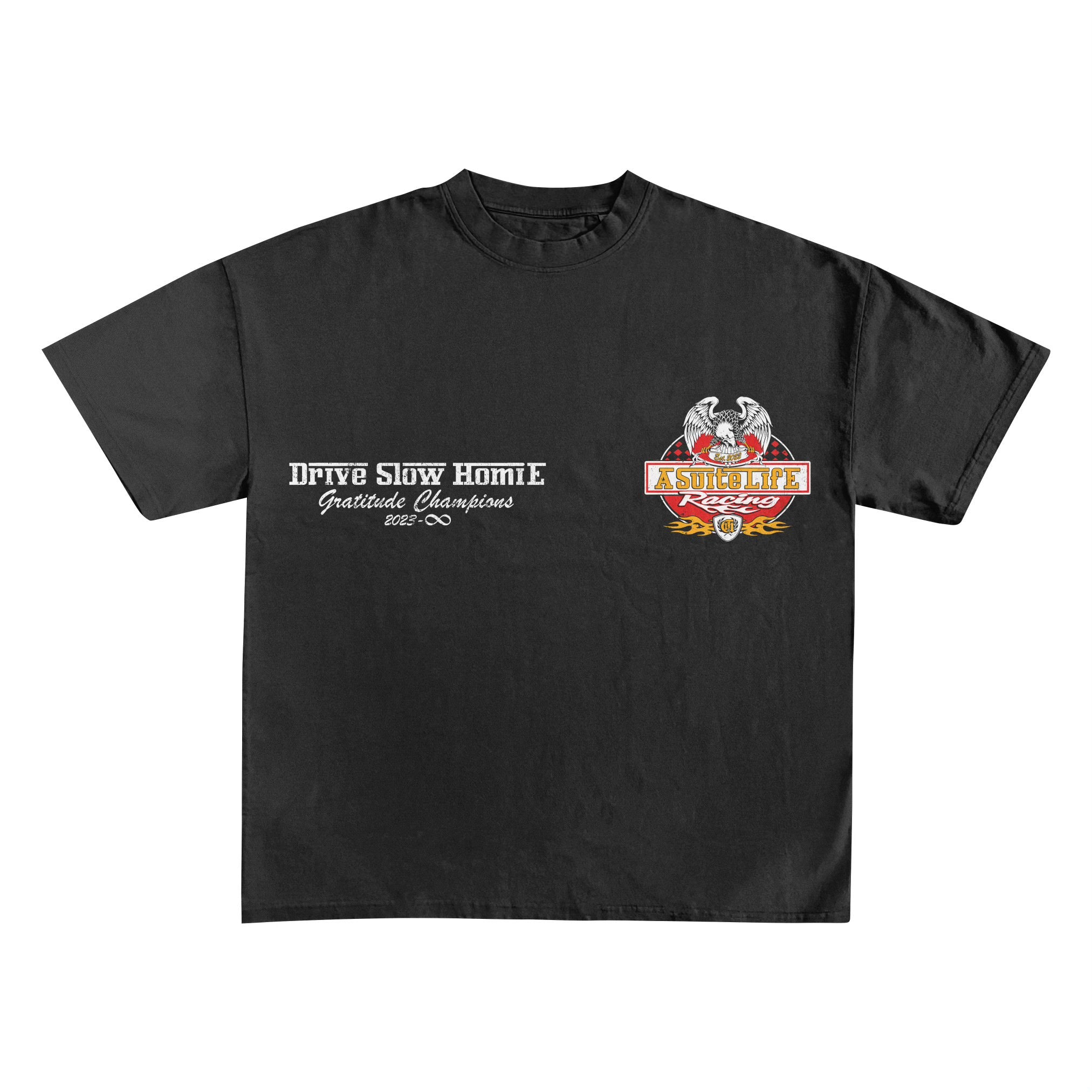 GRATITUDE CHAMPIONS Racing Tee - Black